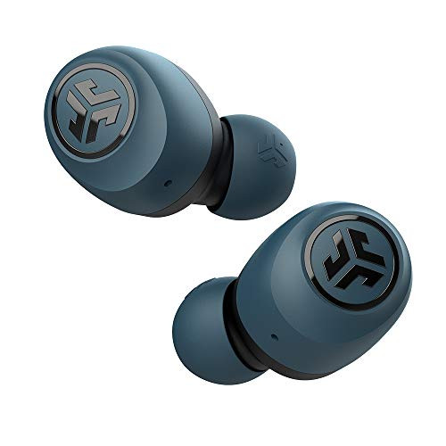 JLab Audio Go Air True Wireless Bluetooth Earbuds + Charging Case | Dual Connect | IP44 Sweat Resistance | Bluetooth 5.0 Connection | 3 EQ Sound Settings: JLab Signature, Balanced, Bass Boost (Blue)