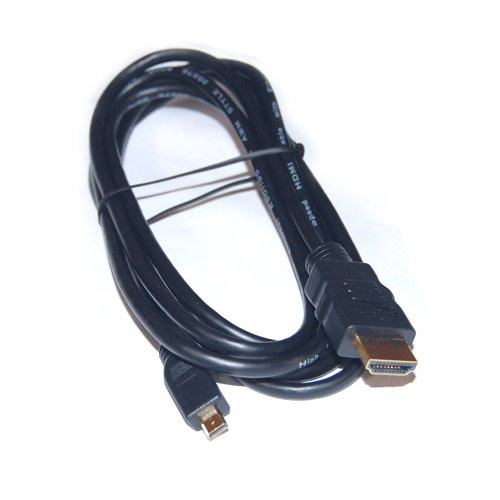 HDMI (Type A) Male to HDMI Micro (Type D) Male Cable, Ver1.4 (6ft)
