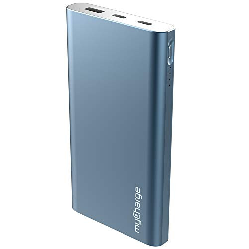 myCharge Portable Charger Power Bank - USB C Battery Pack RazorTurbo (12000mAh / 18W) Fast Charging QC/PD Type C External Cell Phone Backup for Apple iPhone, iPad & Android for Samsung Galaxy