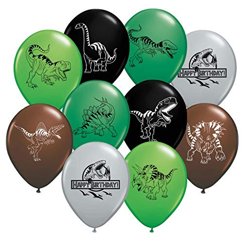 Gypsy Jade's Dinosaur World Jurassic Style - Camouflage Colors - Birthday Balloons - 35 pcs - Large 12" Latex Balloons in Assorted Camo Colors
