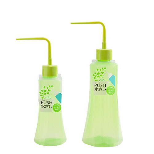 Mkono 2Pcs Succulent Watering Bottles Water Can Plastic Bend Mouth Squeeze Bottle - 250ML & 500ML - Green Mkono 2Pcs Succulent Watering Bottles Water Can Plastic Bend Mouth Squeeze Bottle - 250ML & 500ML - Green