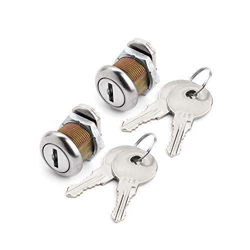 Westway Locks Replacement 16MM (5/8") Tool Box Cylinder with Keys for Latch Toolbox Cabinet Pickup Truck Tool Box Control Box (2 Pack)