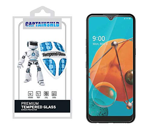 (2 Pack) CaptainShld for LG K51 Tempered Glass Screen Protector, Anti Scratch, 9H Hardness, Bubble Free (2 Pack) CaptainShld for LG K51 Tempered Glass Screen Protector, Anti Scratch, 9H Hardness, Bubble Free