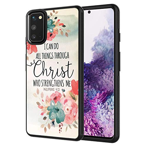 Galaxy S20 Case, Galaxy S20 5G Case,Christian Quotes Bible Verses Philippians Design Slim Anti-Scratch Shockproof TPU Back Protective Cover Case for Samsung Galaxy S20 2020 Release 6.2Inch