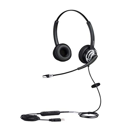 emaiker USB Headset with Microphone Noise Cancelling and Volume Controls, Computer Headphone Headset with Voice Recognition Mic for PC Softphones Business Skype Lync Conference Online Course and More emaiker USB Headset with Microphone Noise Cancelling and Volume Controls, Computer Headphone Headset with Voice Recognition Mic for PC Softphones Business Skype Lync Conference Online Course and More