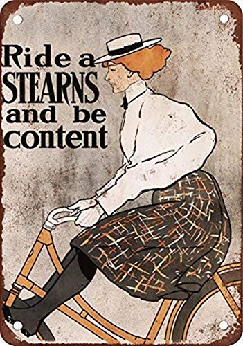 Vintage Tin Sign Coffee bar Poster Stearns Bicycles Vintage Look Reproduction Sign 8x12 INCH AB64