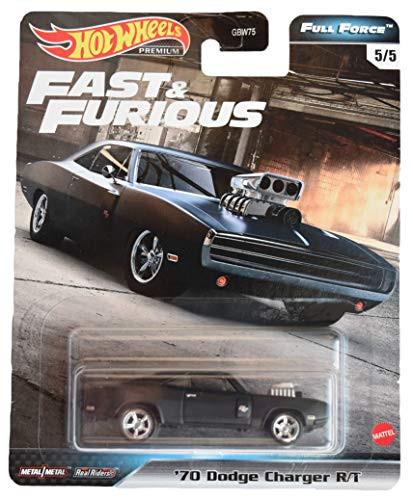 Mattel Hot Wheels Fast & Furious Full Force '70 Dodge Charger R/T 5/5, Black
