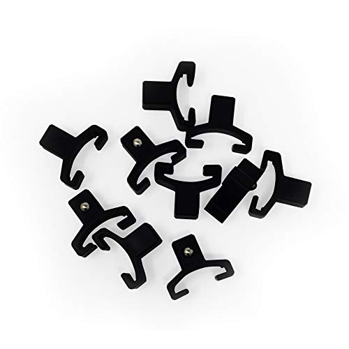 Taj Tools Black Spring Loaded Ball Bearing Socket Replacement Clips for Use with Socket Holder Rails, 10-Piece (3/8-inch)