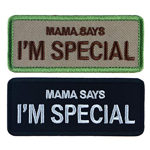 LiZMS Iron Sew on Applique Patch : Mama Says I'm Special