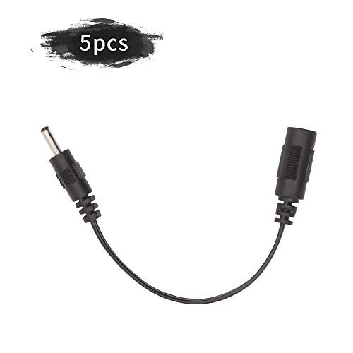 5PCS Power Plug Conversion Cable, AC Power Adapter Converter Plug Female 5.5mm x 2.1mm to Male 3.5mm x 1.35mm DC Adapter Conversion Cable