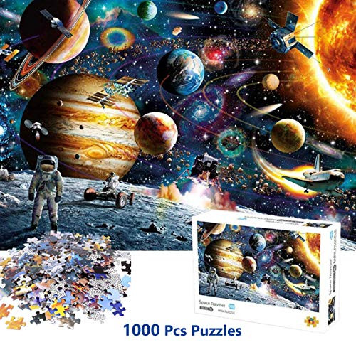 Tarklanda Jigsaw Puzzles for Adults Kids 1000 Pieces Puzzles Outer Space Astronaut Decompression Puzzle Game Jigsaw