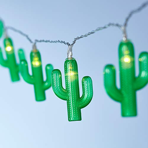 Lights4fun, Inc. 20 Cactus Battery Operated Indoor & Outdoor LED Party String Lights Lights4fun, Inc. 20 Cactus Battery Operated Indoor & Outdoor LED Party String Lights