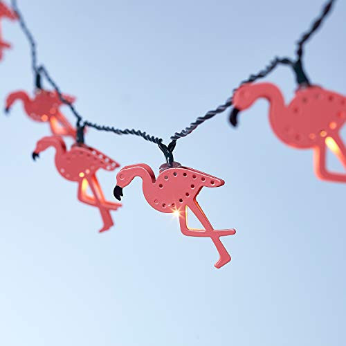 Lights4fun, Inc. 10 Flamingo Battery Operated Indoor & Outdoor LED Party String Lights Lights4fun, Inc. 10 Flamingo Battery Operated Indoor & Outdoor LED Party String Lights