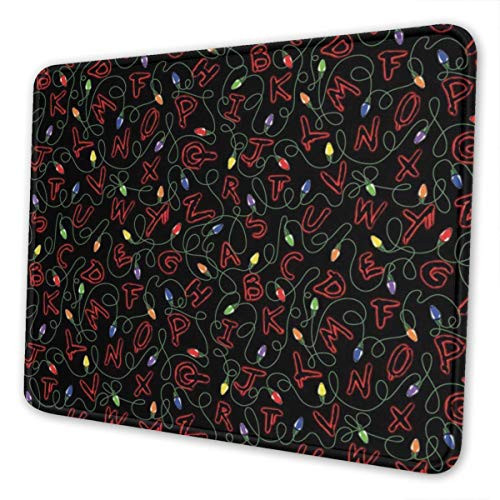 Mouse Pad Stranger Things Gaming Mousepad with Stitched Edges Non-Slip Rubber Base for Computers Laptop Office & Home