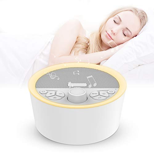 White Noise Machine with Baby Night Light for Sleeping, 14 High Fidelity Sleep Machine Soundtracks, Timer & Memory Feature, Sound Machine for Baby & Adults, Home, Office