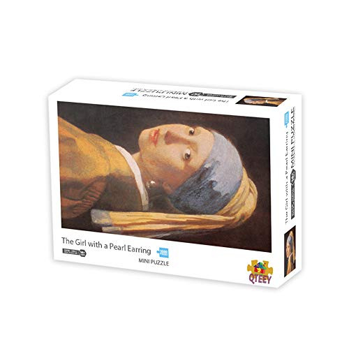 QTEEY Jigsaw Puzzles for Adults 1000 Piece Jigsaw Puzzles 1000 Pieces for Adults Kids The Girl with A Pearl Earring Jigsaw Puzzle Game Toys Gift Mini Size (12in x 17in)
