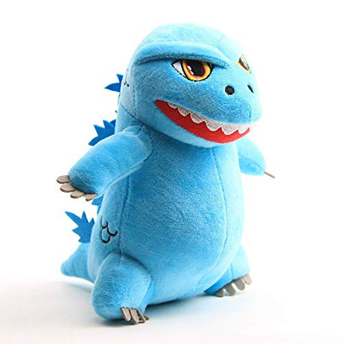WYMDDYM Cute Cartoon Godzilla King of Monster Plush Toy Figure 8 inches (Blue)