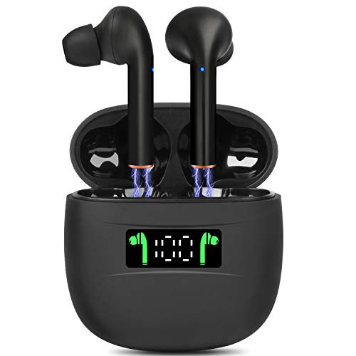Bluetooth 5.0 Wireless Earbuds with Wireless Charging Case IPX8 Waterproof TWS Stereo Headphones in Ear Built in Mic Headset Premium Sound with Deep Bass for Sport Bluetooth 5.0 Wireless Earbuds with Wireless Charging Case IPX8 Waterproof TWS Stereo Headphones in Ear Built in Mic Headset Premium Sound with Deep Bass for Sport