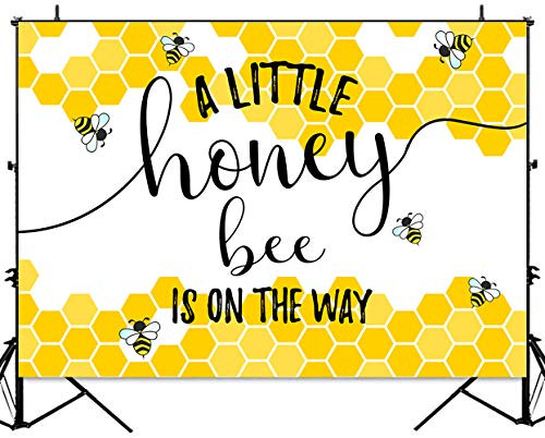 Sensfun Bee Backdrop for Baby Shower Boy Girl Honeycomb Bumblebee Gender Reveal Photo Backdrops 7x5ft A Sweet Little Honey Bee Party Banner Photography Background Sensfun Bee Backdrop for Baby Shower Boy Girl Honeycomb Bumblebee Gender Reveal Photo Backdrops 7x5ft A Sweet Little Honey Bee Party Banner Photography Background