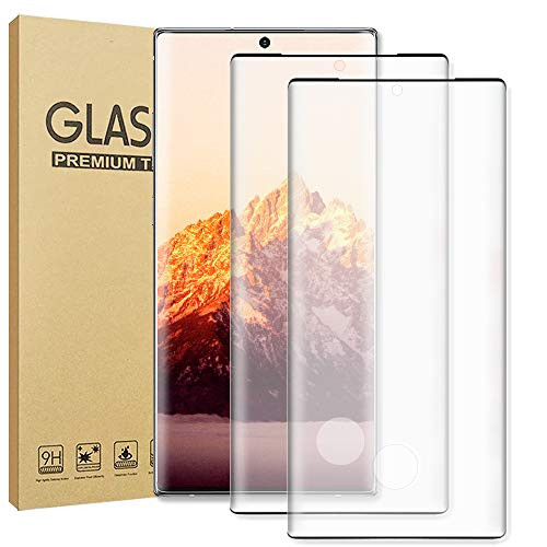 GBBC Glass Screen Protector for Samsung Galaxy Note 20 Ultra, 2 Pieces Tempered Glass 3D Full Coverage Support Fingerprint Sensor HD Clear Screen Protector for Note 20 Ultra (Note 20 Ultra 5G, 6.9 inch)