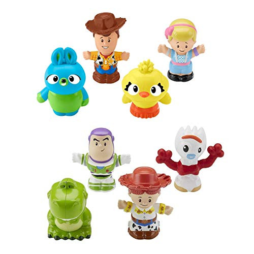 Toy Story 4 Complete Little People Set. Includes 8 Characters, Buzz, Jessie, Woody, Bo Peep, Rex, Ducky, Bunny, and Forky Toy Story 4 Complete Little People Set. Includes 8 Characters, Buzz, Jessie, Woody, Bo Peep, Rex, Ducky, Bunny, and Forky