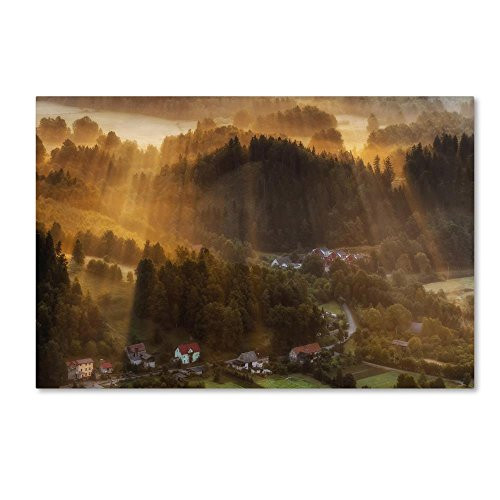 Trademark Fine Art Morning Light by Piotr Krol, 12x19-Inch Canvas Wall Art Trademark Fine Art Morning Light by Piotr Krol, 12x19-Inch Canvas Wall Art