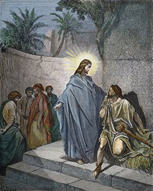 Dor Jesus & Dumb Man Njesus Healing The Dumb Man Possessed (Matthew 1222) Color Engraving After Gustave Dor Poster Print by (18 x 24) Dor Jesus & Dumb Man Njesus Healing The Dumb Man Possessed (Matthew 1222) Color Engraving After Gustave Dor Poster Print by (18 x 24)