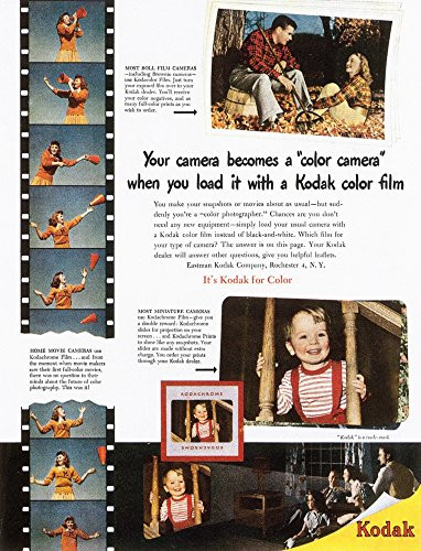 Kodak Advertisement 1948 Nadvertisement For Kodak Color Film From An American Magazine 1948 Poster Print by (18 x 24)