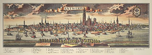 Antwerp 1729 Nthe City Of Antwerp On The River Scheldt In Present Day Belgium Color Engraving 1729 Poster Print by (18 x 24)