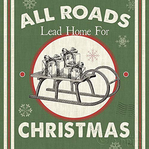 Posterazzi Collection Farmhouse Holiday II Color Poster Print by Pela Studio (24 x 24)