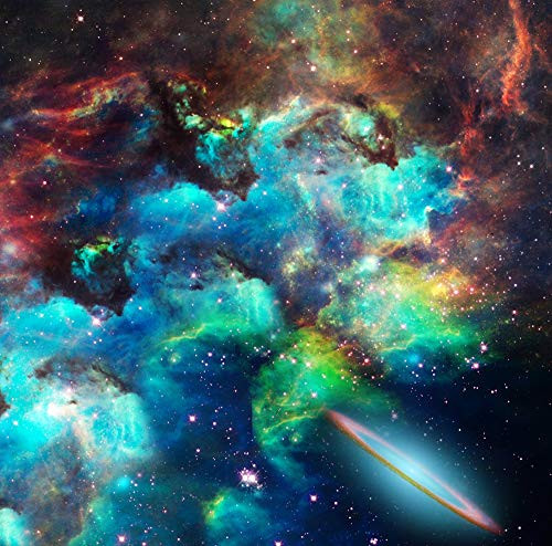 Posterazzi PSTRFF200069S Nebulae, Stars, Galaxies. Vivid Colors Photo Print, 11 x 17, Multi