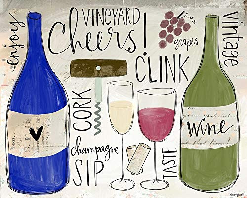 Posterazzi PDXKA2498SMALL Wine Words Photo Print, 24 x 18, Multi