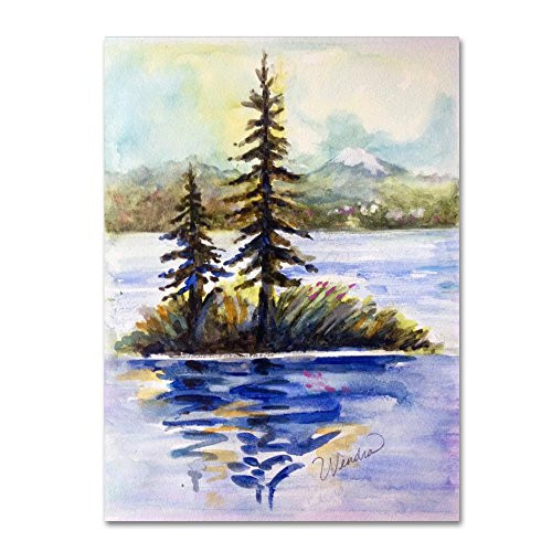 Trademark Fine Art Island Light by Wendra, 14x19-Inch Canvas Wall Art