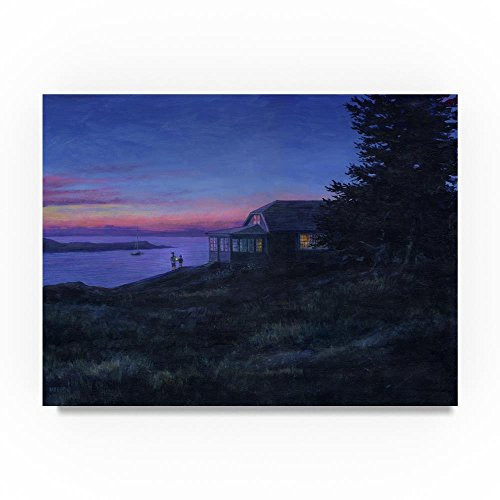 Trademark Fine Art Night Light by John Morrow, 14x19-Inch Canvas Wall Art
