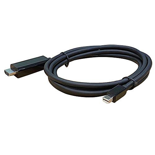 Mini DP to HDMI Cable,CP COMPUPARTNER,Mini Displayport Male to HDMI Male Cable for MacBook Air/Pro, Surface Pro/Dock, Monitor, Projector More-Black 6 Feet Mini DP to HDMI Cable,CP COMPUPARTNER,Mini Displayport Male to HDMI Male Cable for MacBook Air/Pro, Surface Pro/Dock, Monitor, Projector More-Black 6 Feet
