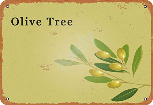 Keely Olive-Tree Metal Vintage Tin Sign Wall Decoration 12x8 inches for Cafe Bars Restaurants Pubs Man Cave Decorative Keely Olive-Tree Metal Vintage Tin Sign Wall Decoration 12x8 inches for Cafe Bars Restaurants Pubs Man Cave Decorative