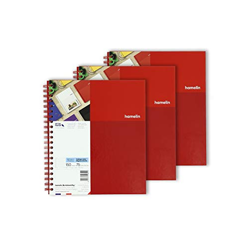 1 Subject 8.5x11 College Ruled Spiral Bound Notebook RUBY Red 3-PACK