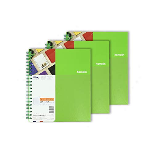 3 Subject 8.5x11 College Ruled Spiral Bound Notebook EMERALD Green 3-PACK