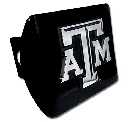 Texas A&M METAL emblem on black METAL Hitch Cover Texas A&M METAL emblem on black METAL Hitch Cover