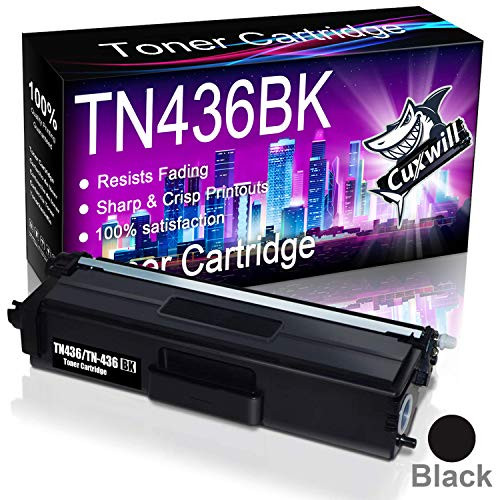 Cuxwill Compatible Toner Cartridge Replacement for Brother TN436 TN-436 TN436BK TN433 to use with MFC-L8900CDW HL-L8360CDW L8360CDWT HL-L8260CDW HL-L9310CDW MFC-L8610CDW MFC-L9570CDW Printer (Black)