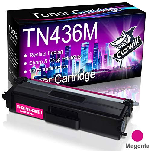 Cuxwill Compatible Toner Cartridge Replacement for Brother TN436 TN-436 TN436M TN433 to use with MFC-L8900CDW HL-L8360CDW L8360CDWT HL-L8260CDW HL-L9310CDW MFC-L8610CDW MFC-L9570CDW Printer (Magenta)