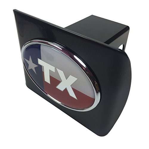 Elektroplate State of Texas flag oval METAL emblem on black METAL Hitch Cover Elektroplate State of Texas flag oval METAL emblem on black METAL Hitch Cover