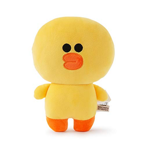 LINE FRIENDS Sally Character Soft Plush Figure Flat Decorative Sofa Cushion Pillow, Yellow