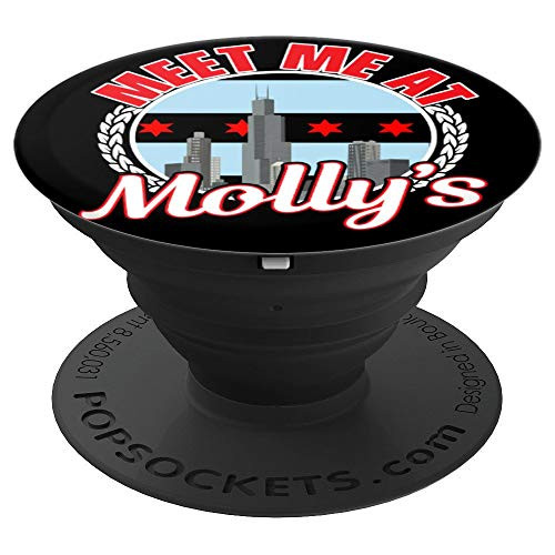 Meet Me At Molly's Chicago Irish Bar PopSockets Grip and Stand for Phones and Tablets