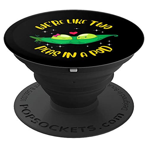 We're Like Two Peas In a Pod Adorable Married Food Pun PopSockets Grip and Stand for Phones and Tablets