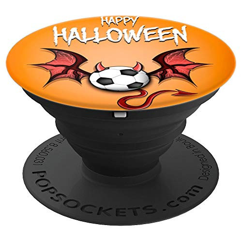 Happy Halloween - Funny Bat Football Demon PopSockets Grip and Stand for Phones and Tablets