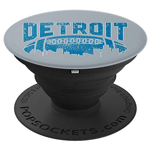 Detroit, Michigan - Lion Football Vintage Distressed Gift PopSockets Grip and Stand for Phones and Tablets