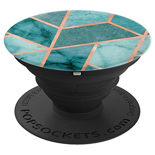 Trendy Chic Geometric-Marble Green Teal Mint and Rose-Gold PopSockets Grip and Stand for Phones and Tablets Trendy Chic Geometric-Marble Green Teal Mint and Rose-Gold PopSockets Grip and Stand for Phones and Tablets