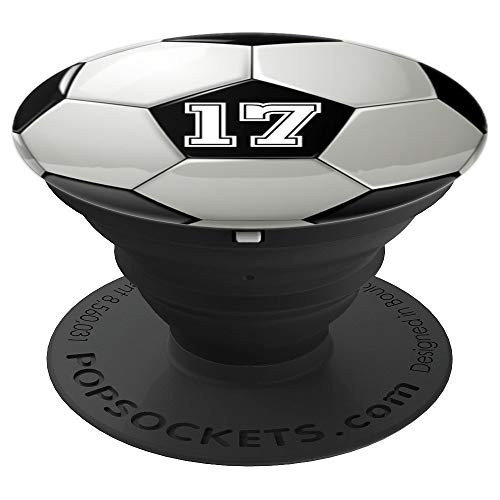 Soccer Ball #17 for Soccer or Football Player PopSockets Grip and Stand for Phones and Tablets Soccer Ball #17 for Soccer or Football Player PopSockets Grip and Stand for Phones and Tablets