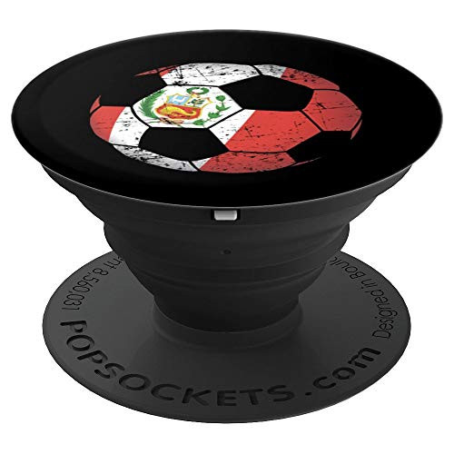 Peru Soccer Ball Flag Jersey - Peruvian Football PopSockets Grip and Stand for Phones and Tablets Peru Soccer Ball Flag Jersey - Peruvian Football PopSockets Grip and Stand for Phones and Tablets